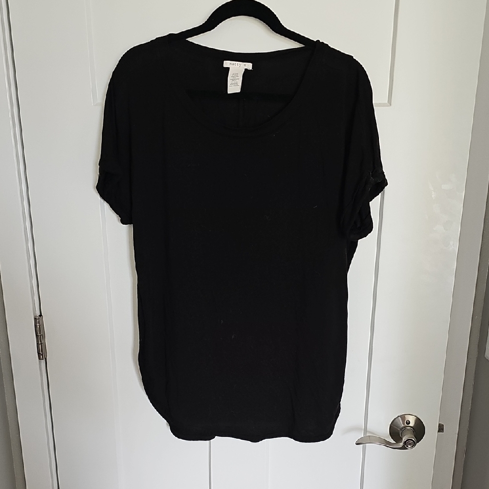 Matty M Black Short Sleeve Tee
